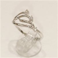 Anello Vidali Gioielli Donna in Oro bianco Diamante 0.08 Ct ANOR-59-34 - ANOR-59-34